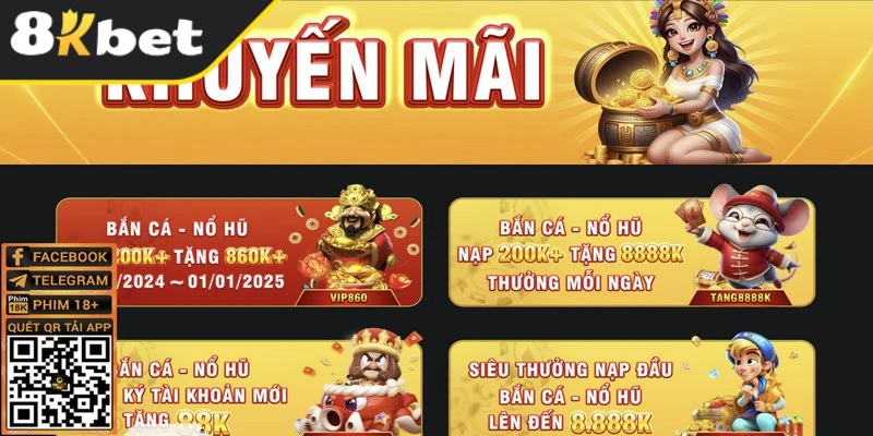 Điều kiện cần có để nhận được khuyến mãi 8KBET